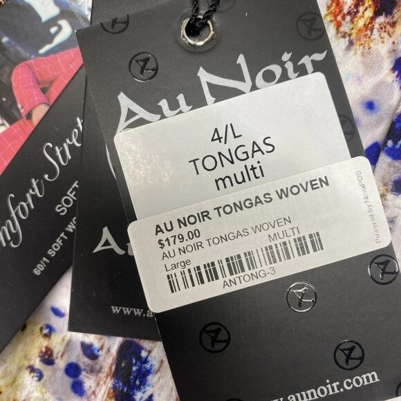 Au Noir Men’s Tongas Abstract Print Long Sleeve Button-Up Shirt Multicolo - Picture 2 of 16